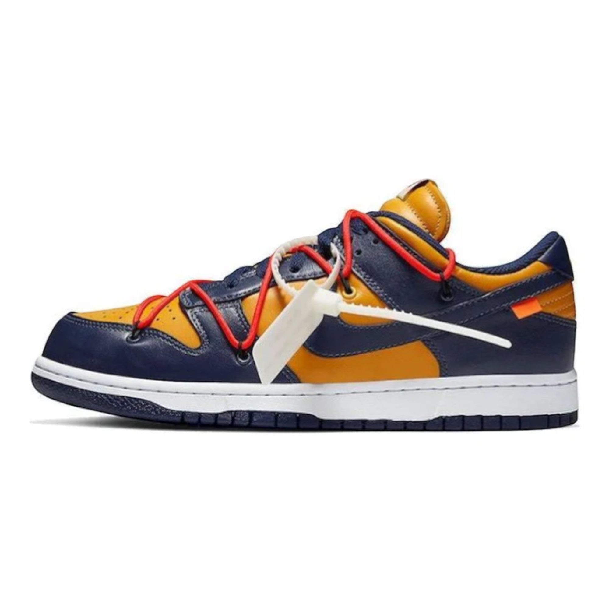 Off-White x Nike Dunk Low University Gold