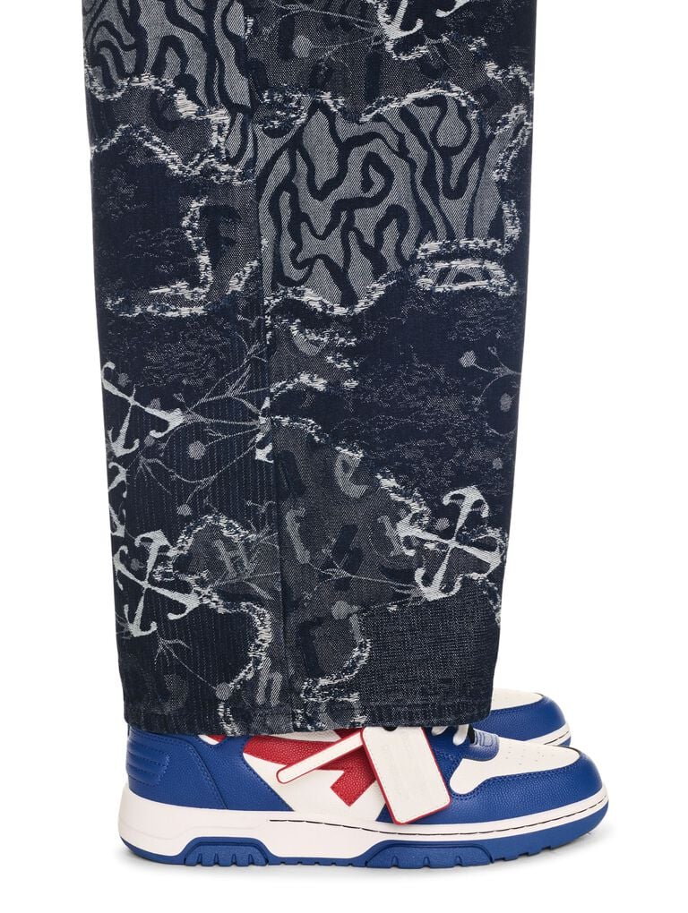 Off-White Out Of Office Basket Leather in Blue