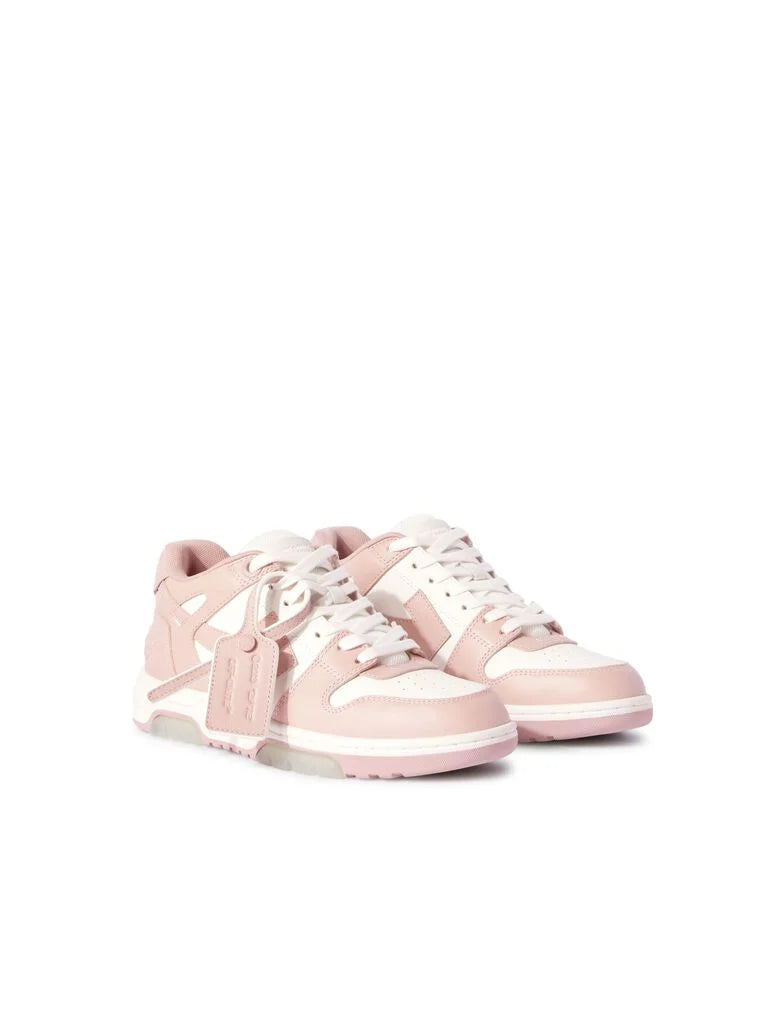 Off-White Out Of Office Calf Leather Sneakers in Pink