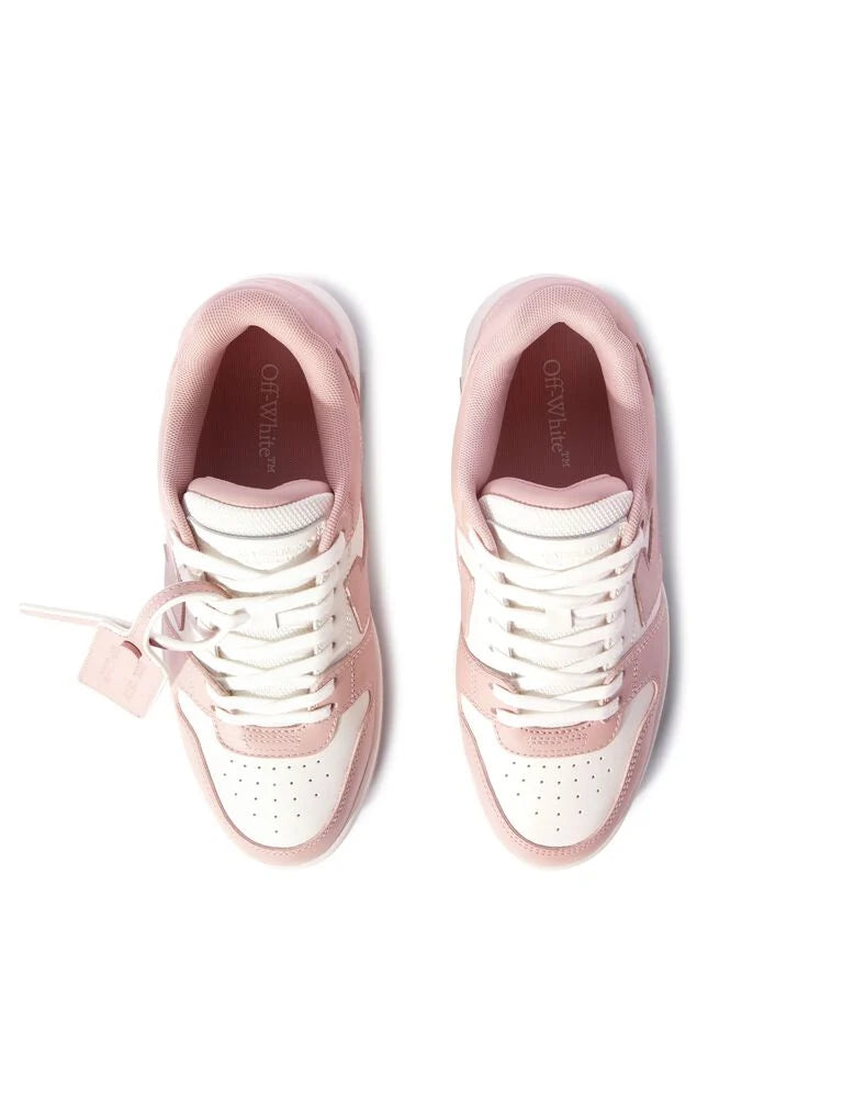 Off-White Out Of Office Calf Leather Sneakers in Pink