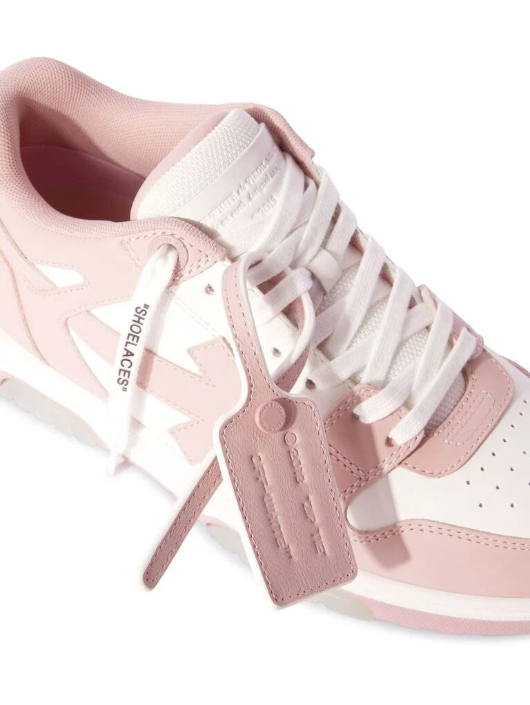 Off-White Out Of Office Calf Leather Sneakers in Pink