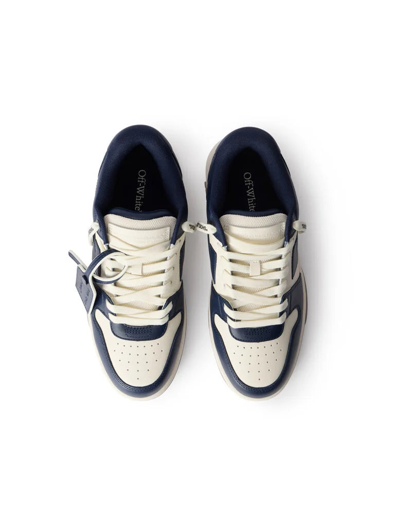 Off-White Out Of Office Leather Sneakers Petrol Blue