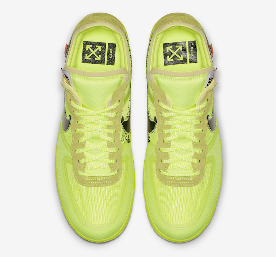 Air Force 1 Low Off-White Volt Collaboration
