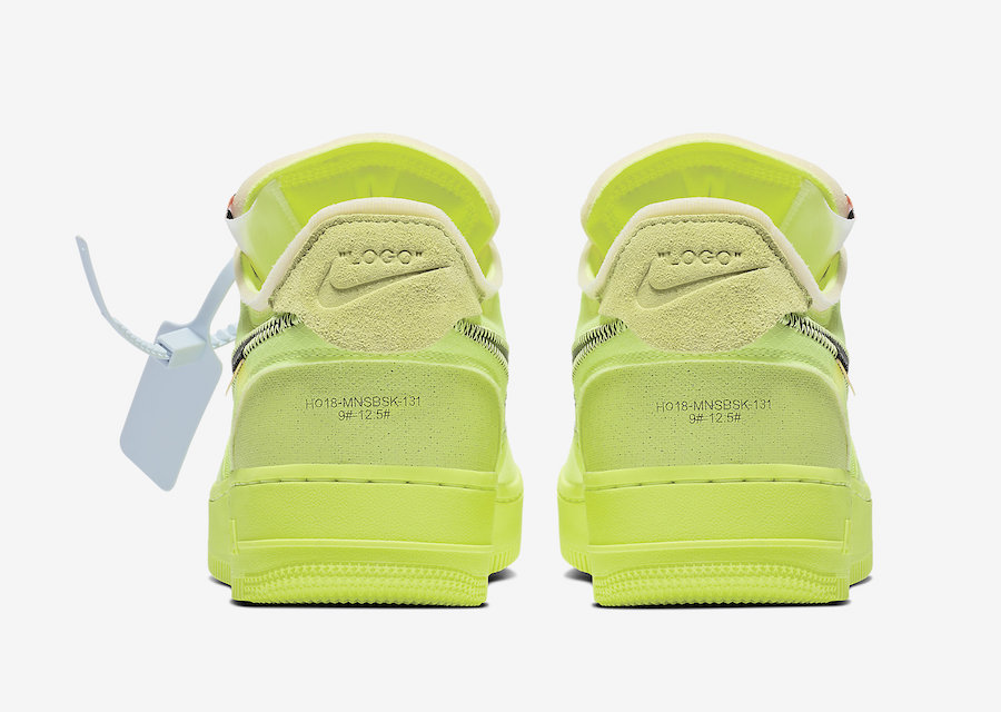 Air Force 1 Low Off-White Volt Collaboration