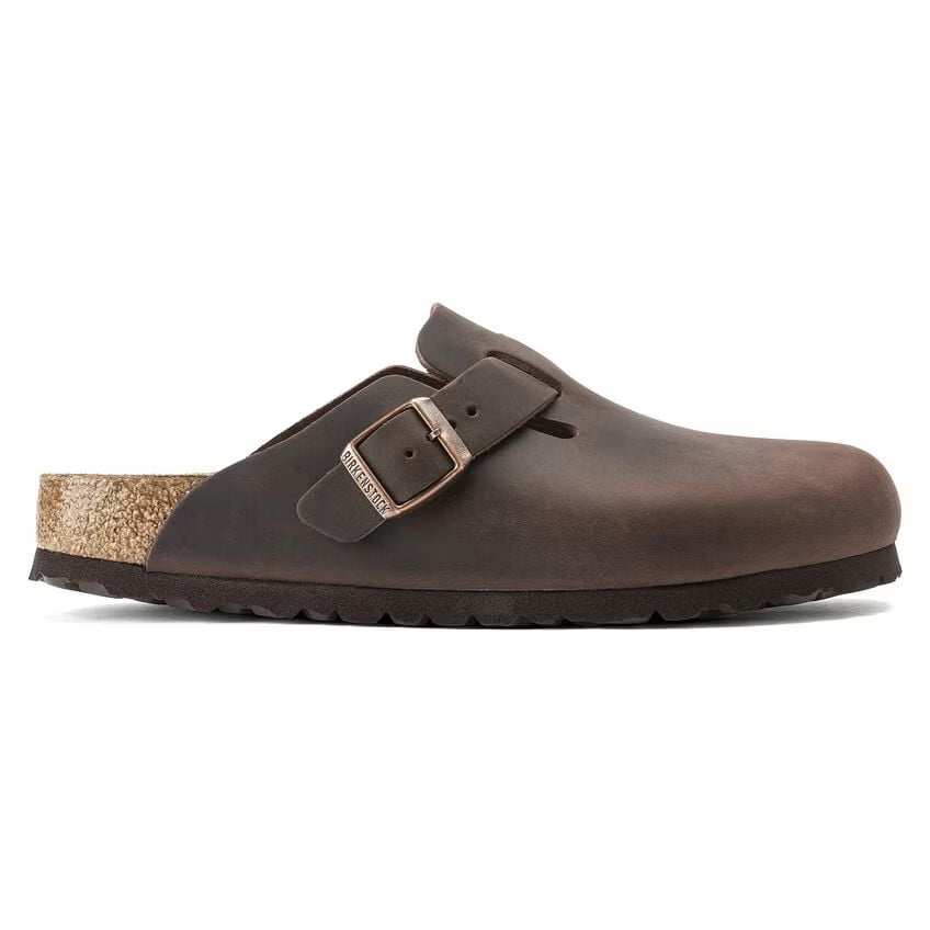 Birkenstock Boston Soft Footbed in Habana Oiled Leather