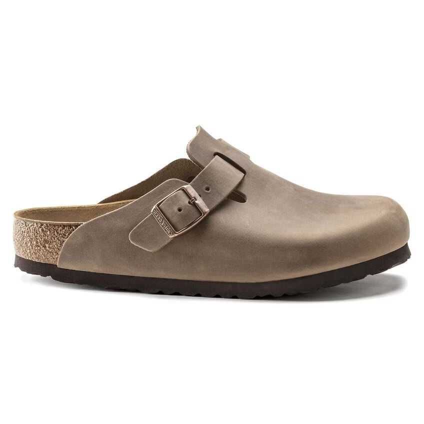 Birkenstock Boston Soft Footbed in Tobacco Brown Oiled Leather