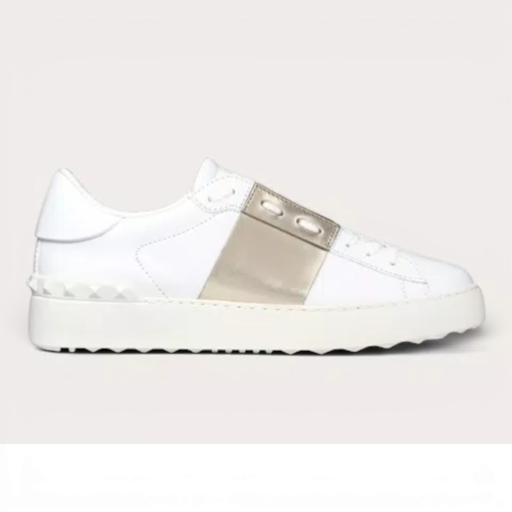 Valentino Open-Sneaker-With-Metallic-Stripe