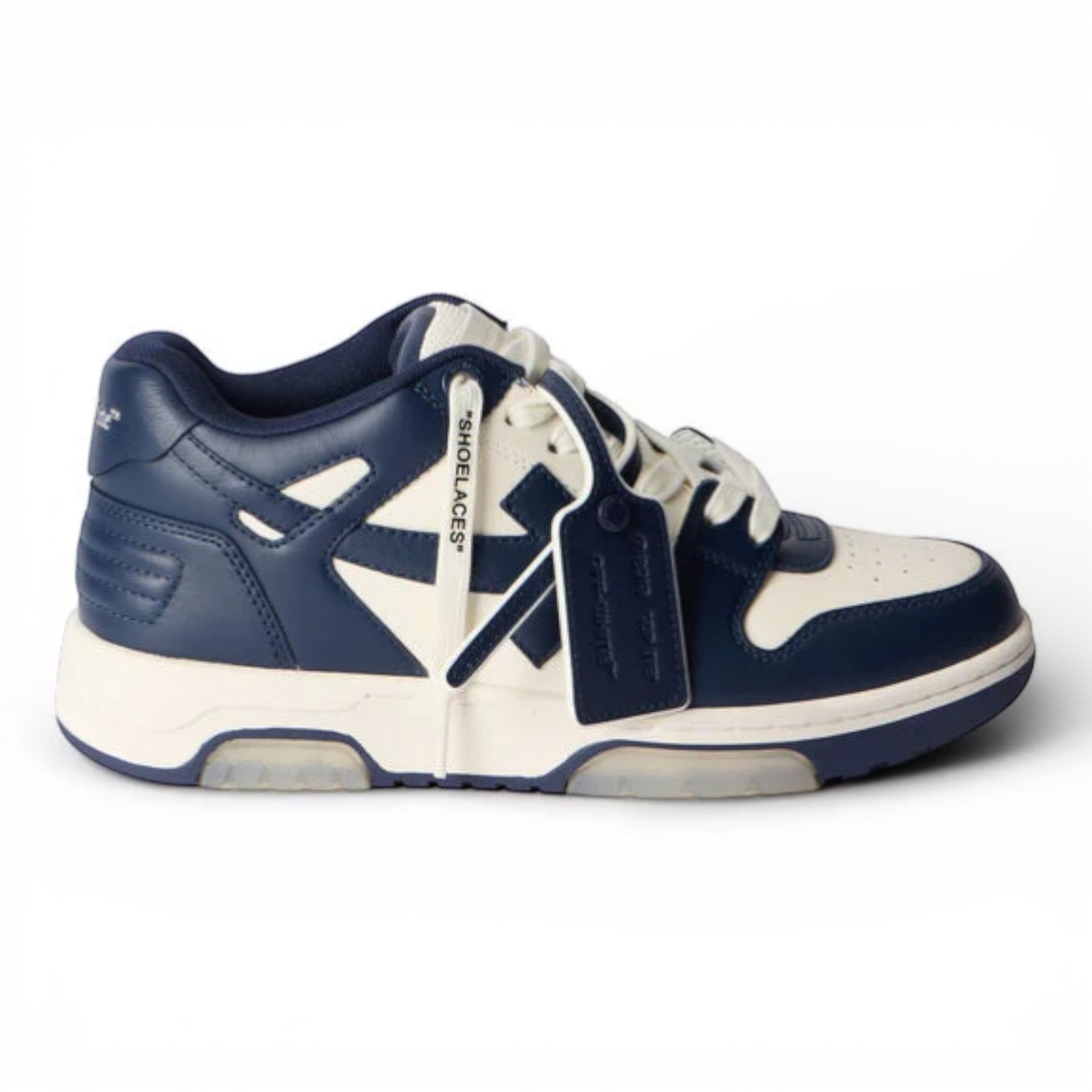 Off-White Out Of Office Leather Sneakers Petrol Blue