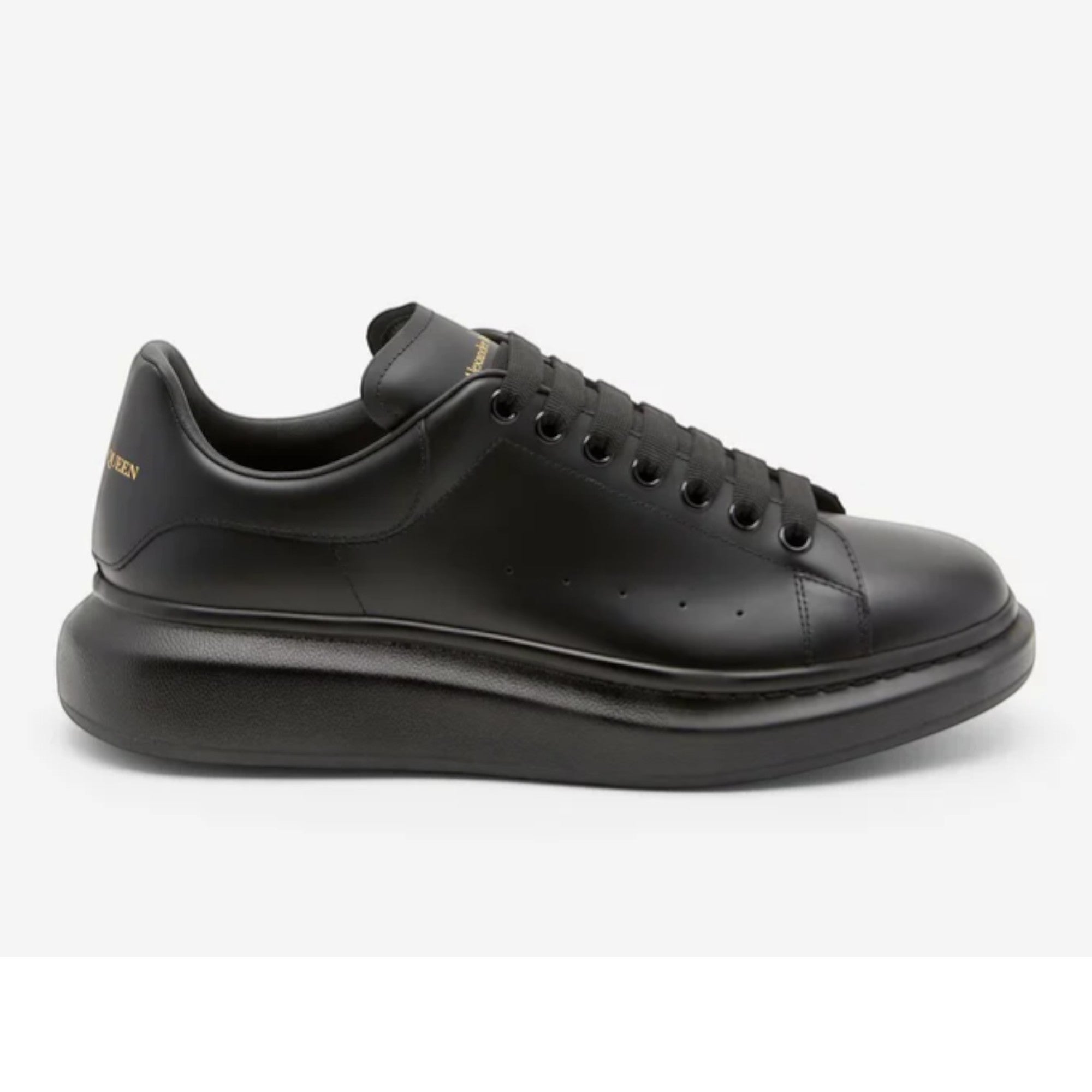 Alexander McQueen Oversized Sneaker in Black Leather