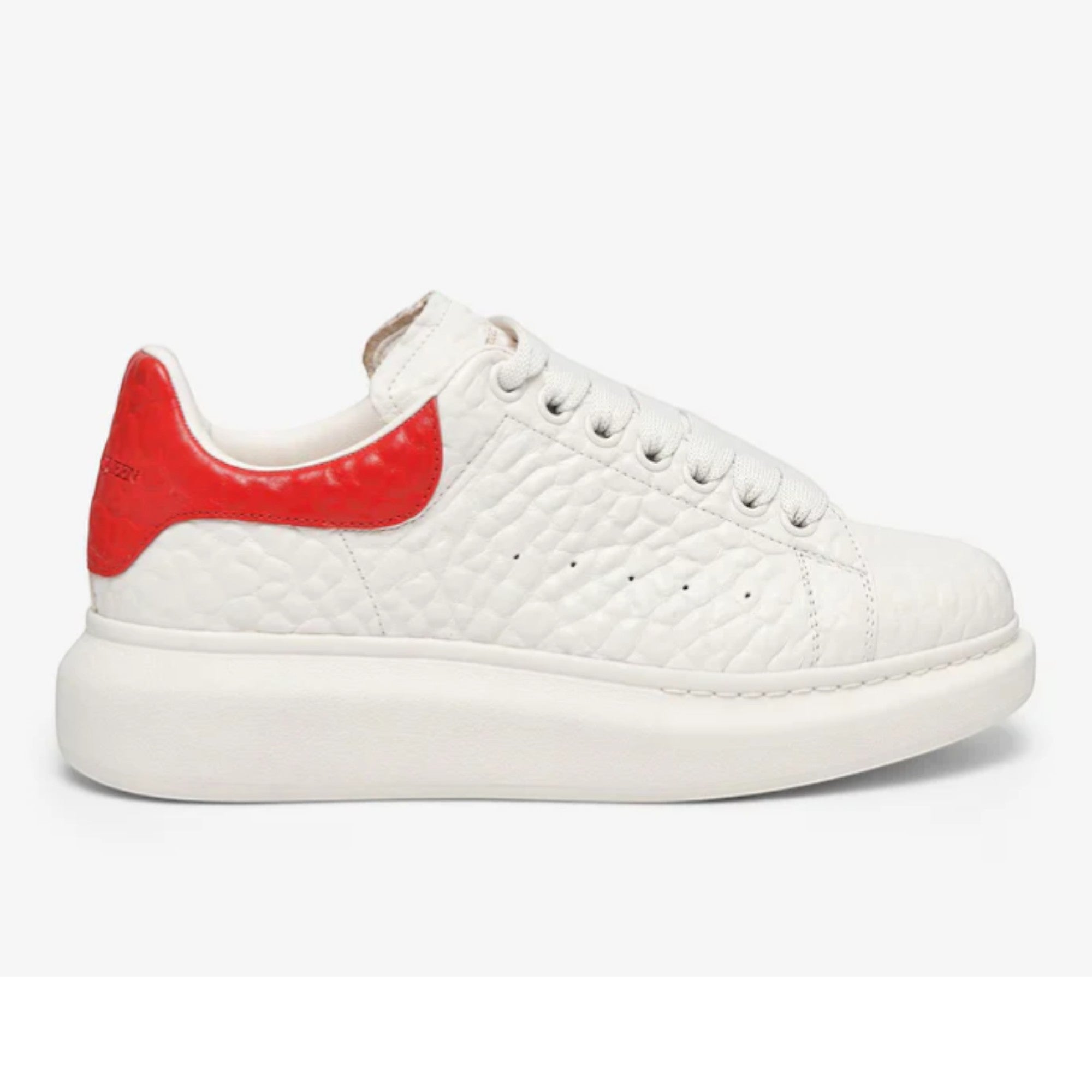 Alexander McQueen Oversized Sneaker in Off White Red