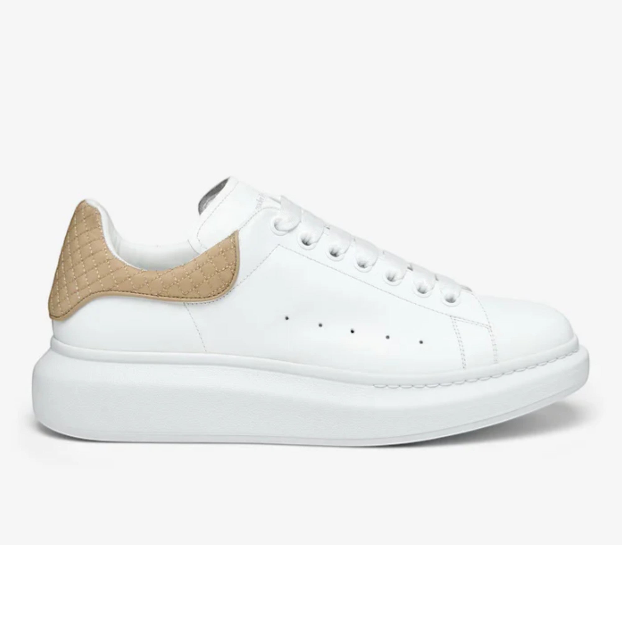 Alexander McQueen Oversized Sneaker in White Beige