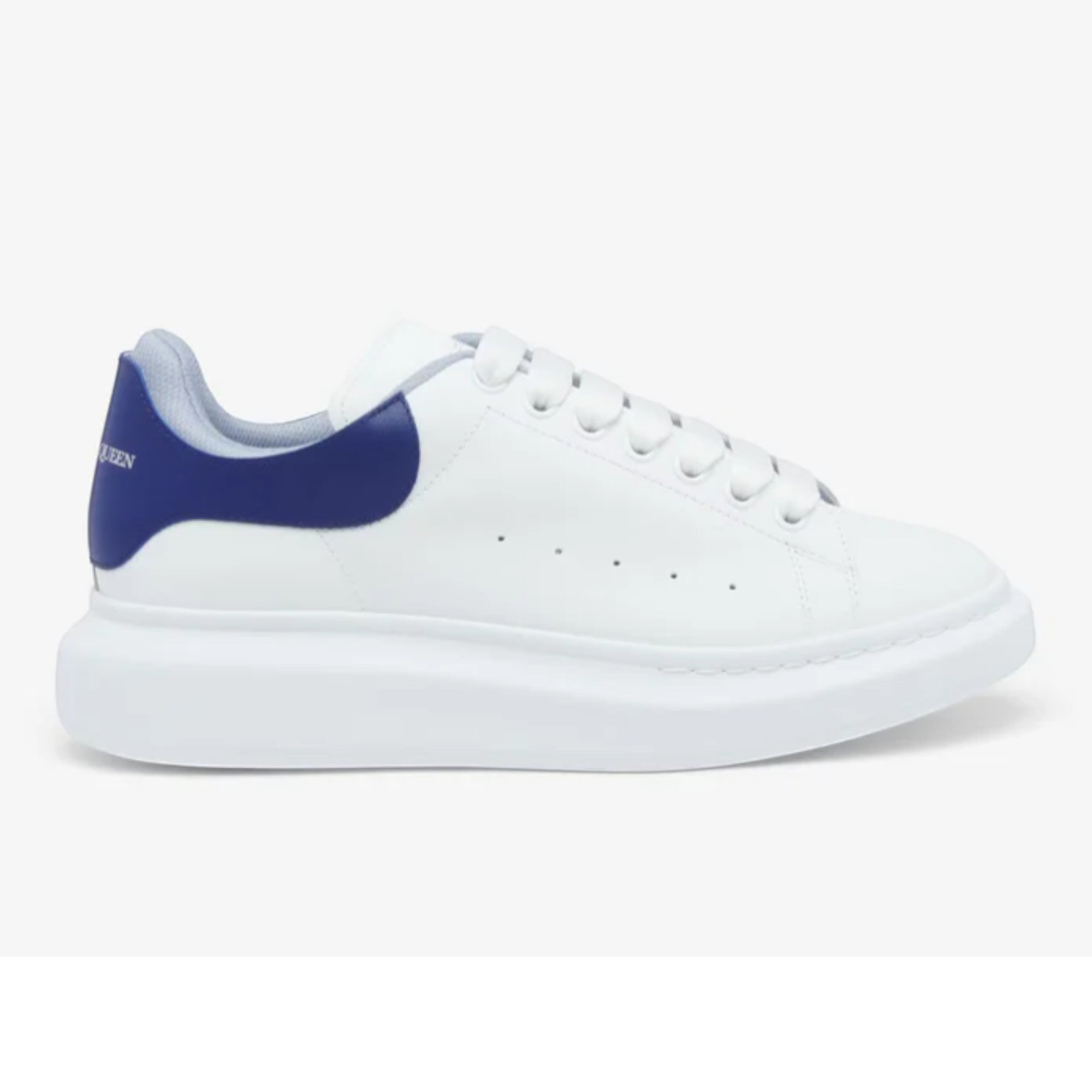Alexander McQueen Oversized Sneaker in White Blue White