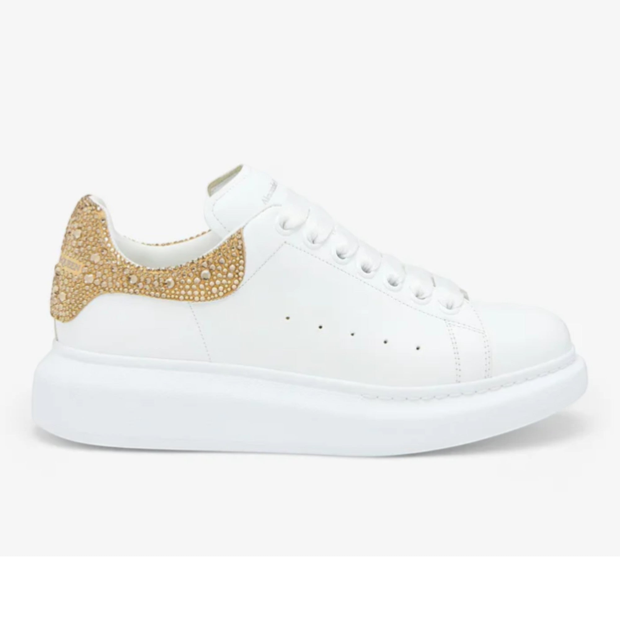 Alexander McQueen Oversized Sneaker in White Gold