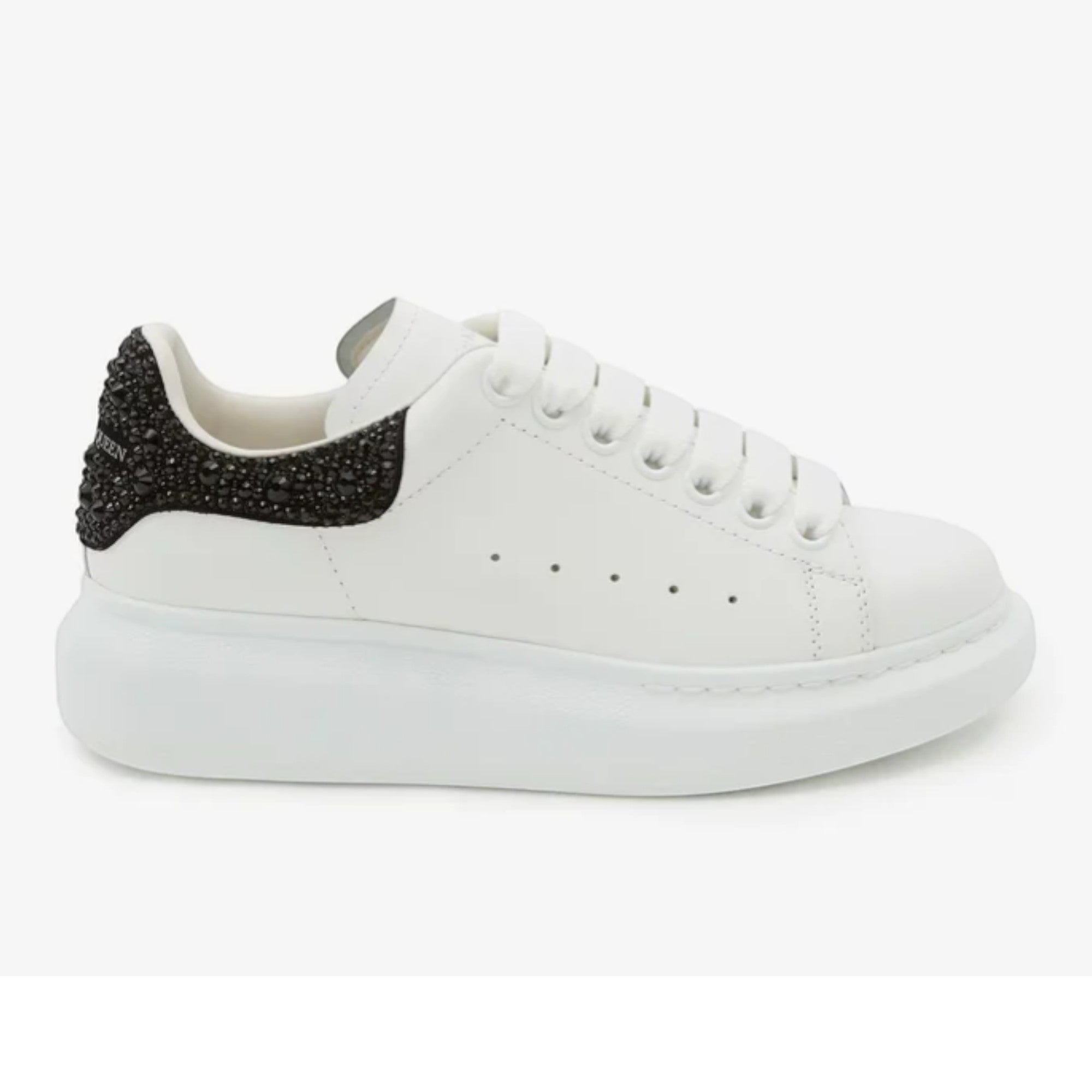 Alexander McQueen Oversized Sneaker in White & Jet Black