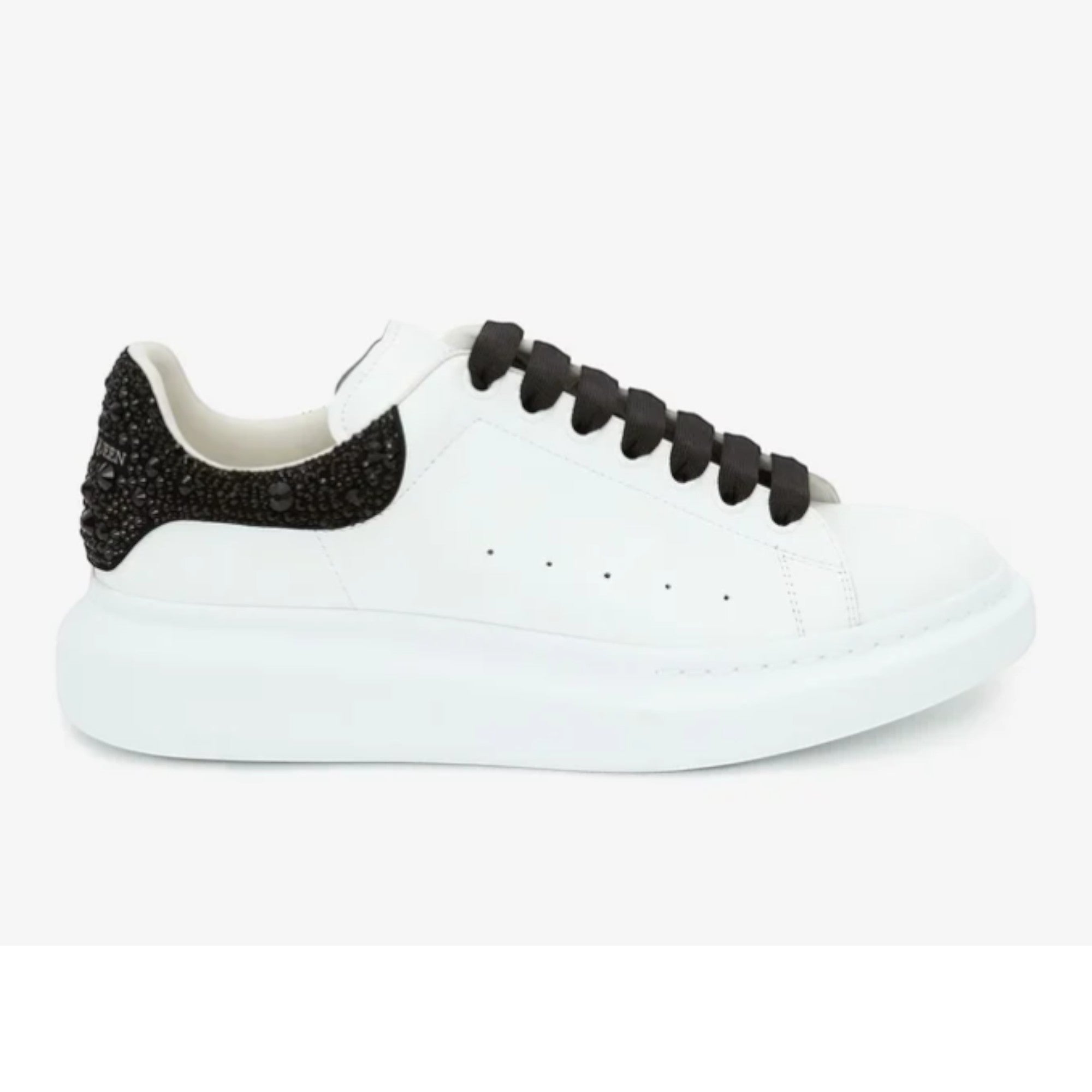 Alexander McQueen Oversized Sneaker in White Jet Black