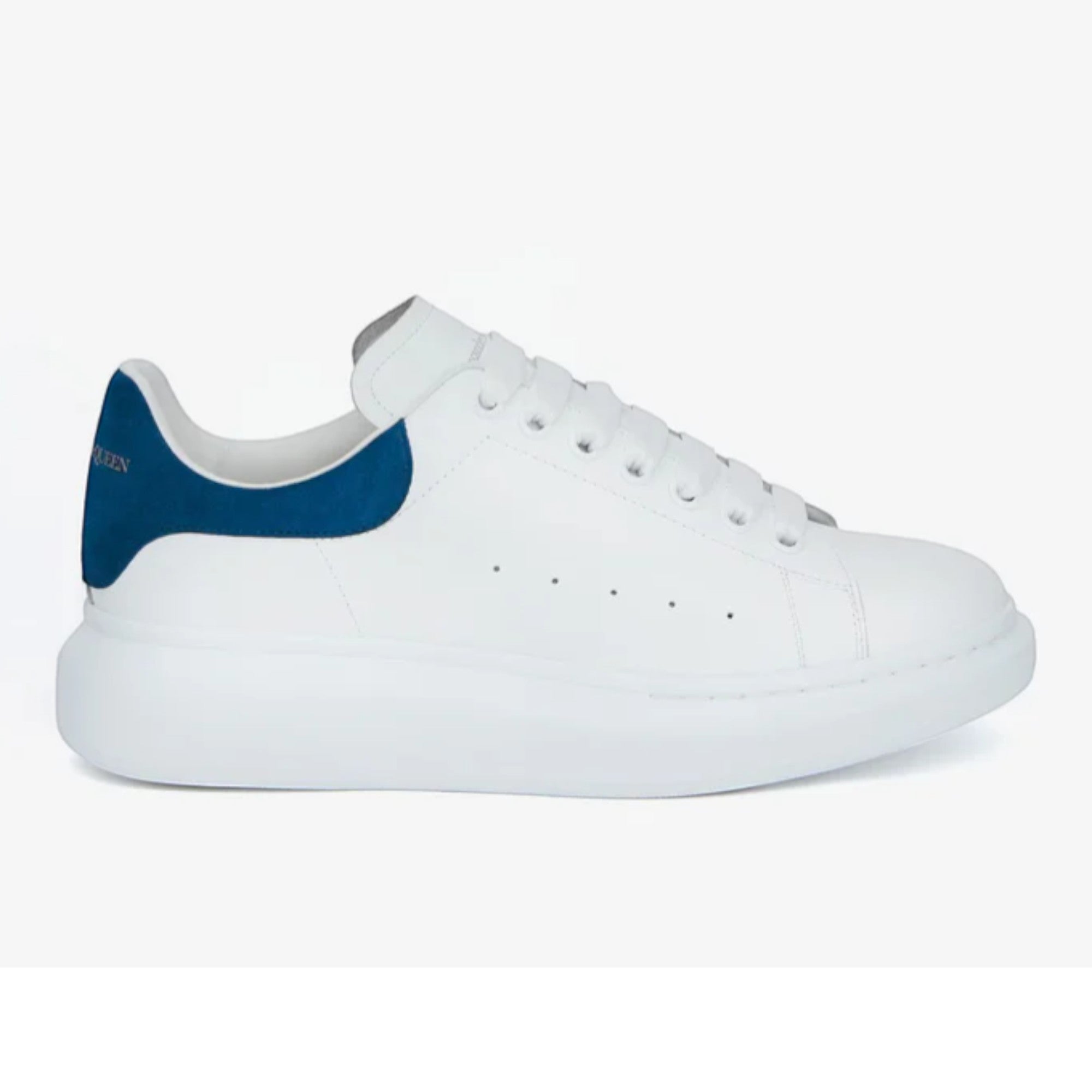 Alexander McQueen Oversized Sneaker in White Paris Blue