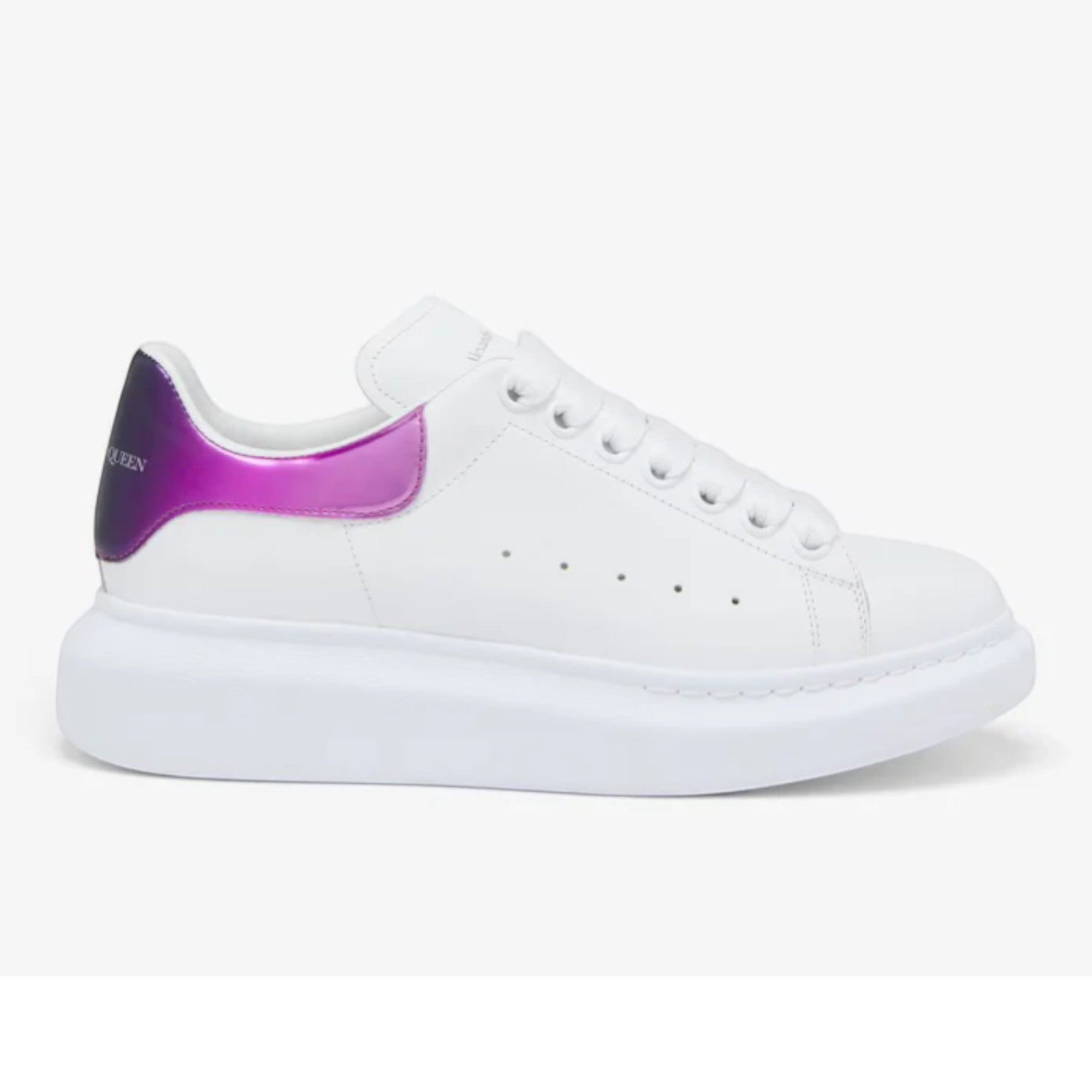 Alexander McQueen Oversized Sneaker in White & Pink