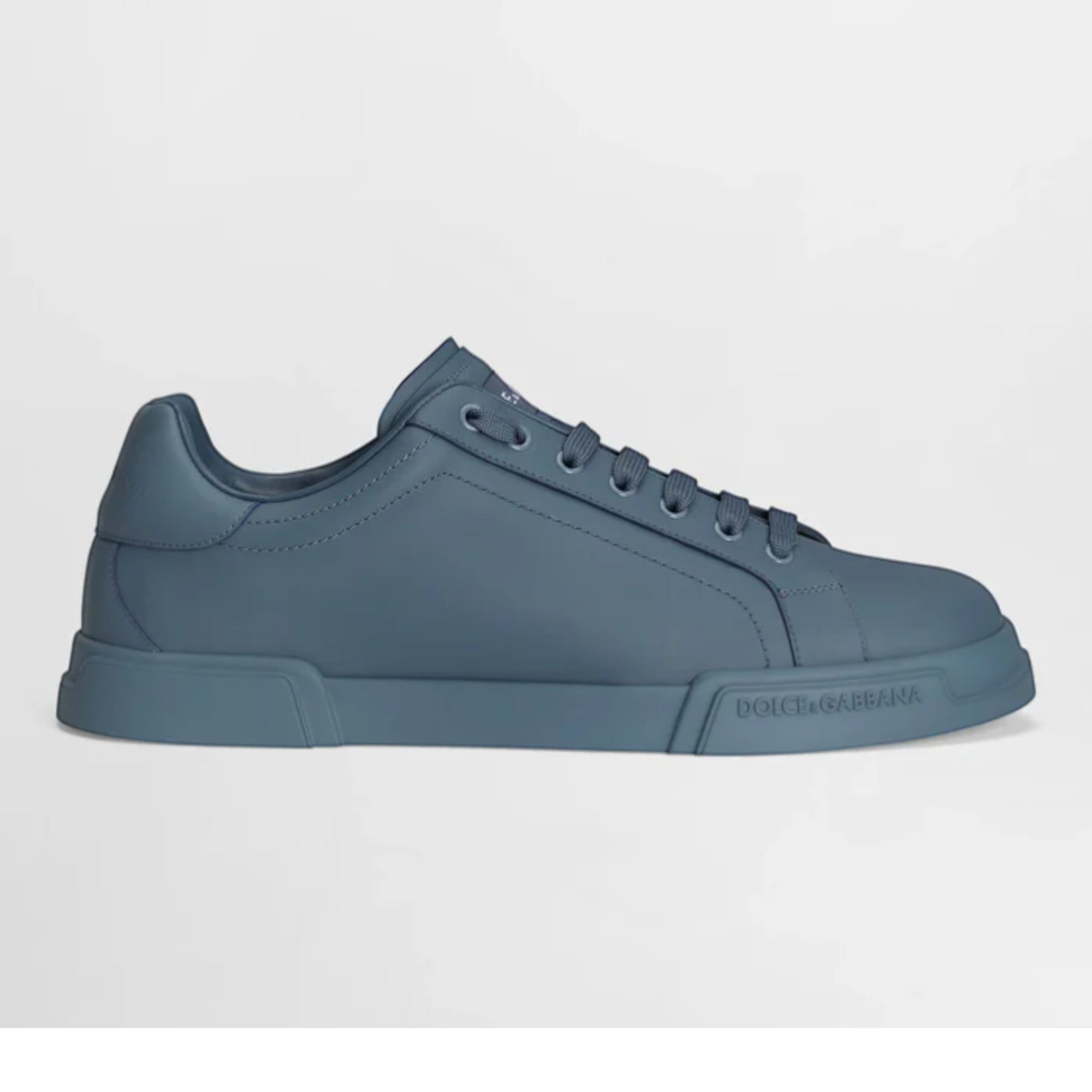 Portofino Light Strobel Calfskin Sneakers in Azure