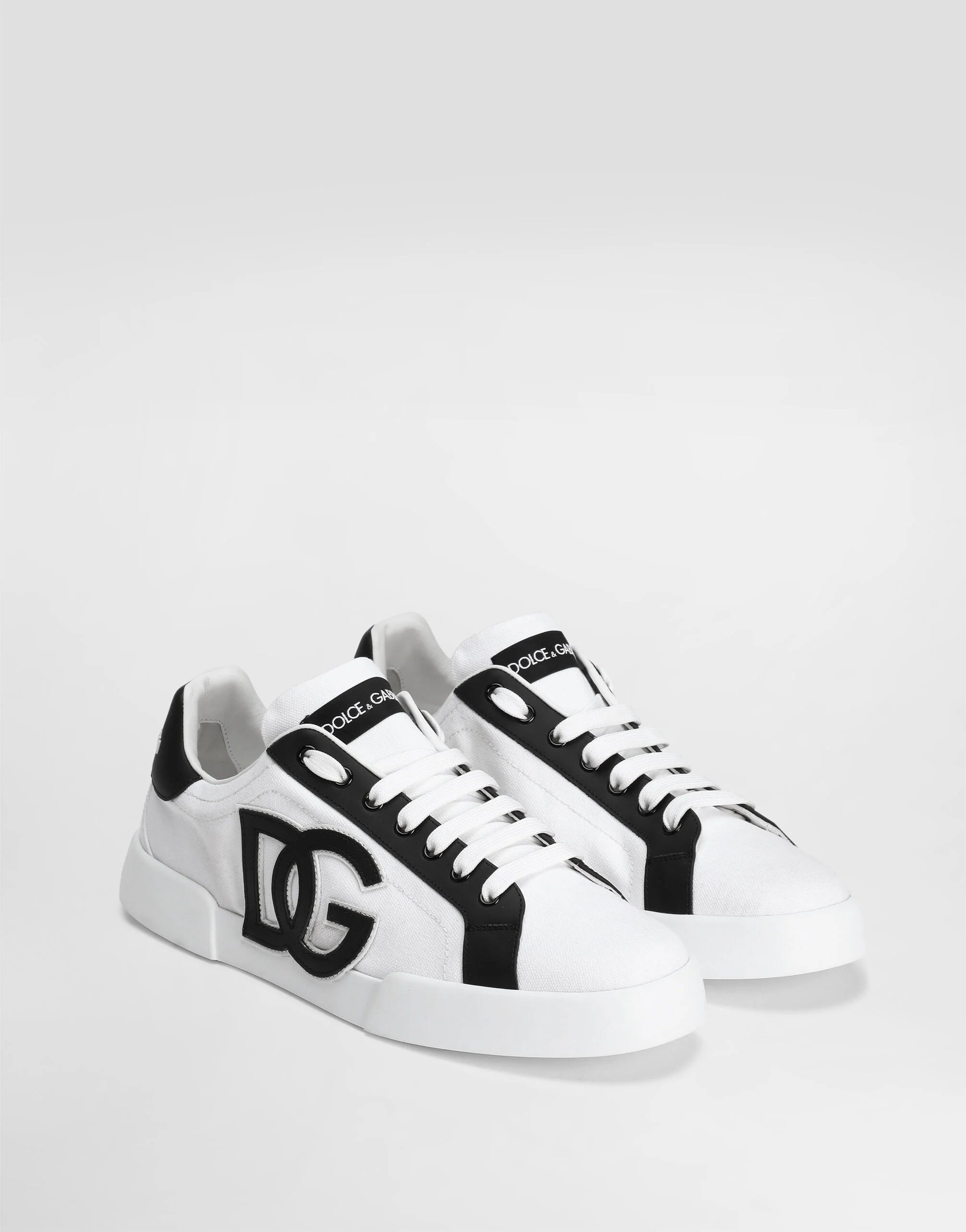 Portofino Light Strobel Sneakers in Canvas and Calfskin