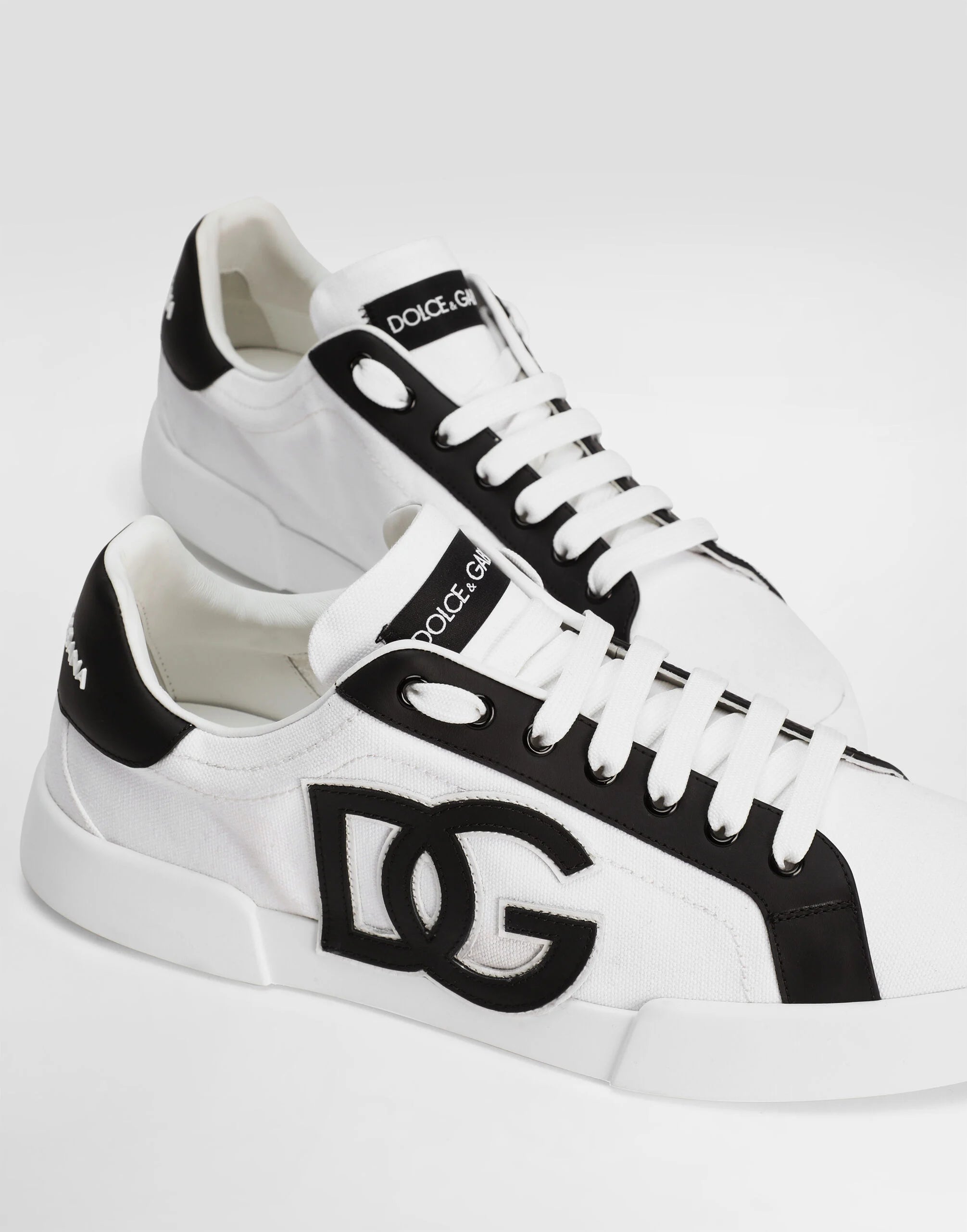 Portofino Light Strobel Sneakers in Canvas and Calfskin