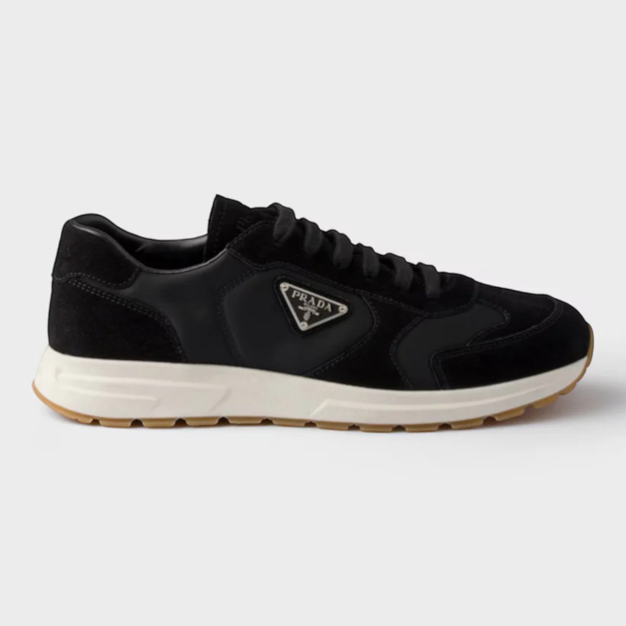Prax Suede and Re-Nylon Sneakers Black