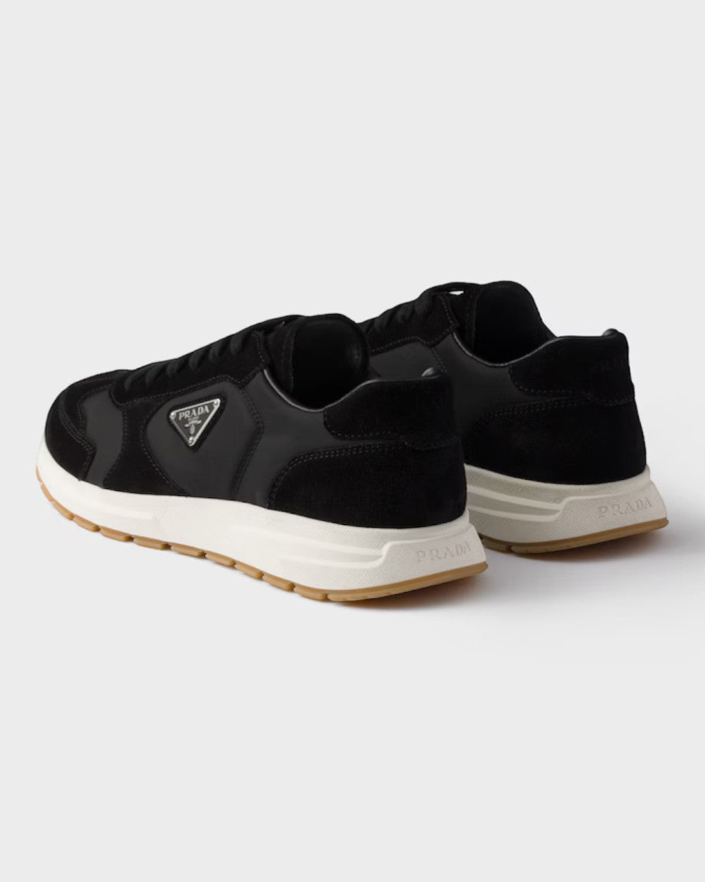 Prax Suede and Re-Nylon Sneakers Black