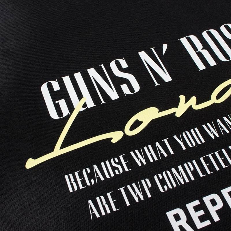 Guns N’ Roses Cross T-Shirt Stained Black