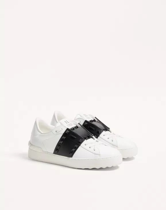 Valentino Rockstud Untitled Sneaker In Calfskin Leather With Tonal Studs