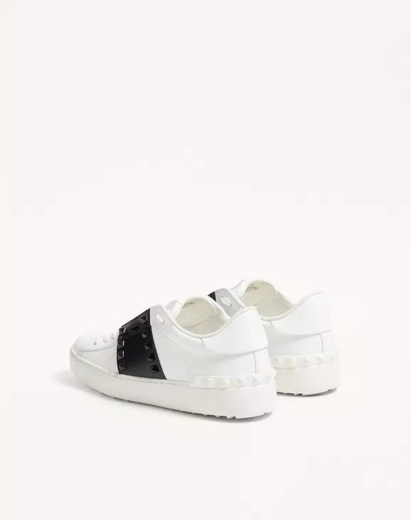 Valentino Rockstud Untitled Sneaker In Calfskin Leather With Tonal Studs