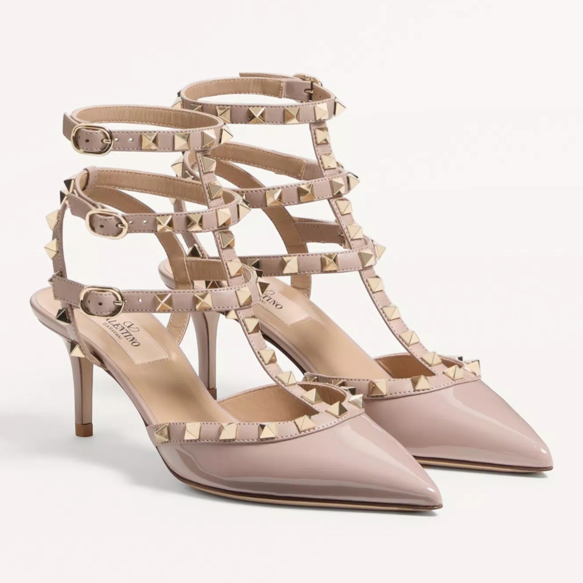 Rockstud Caged Pumps Poudre