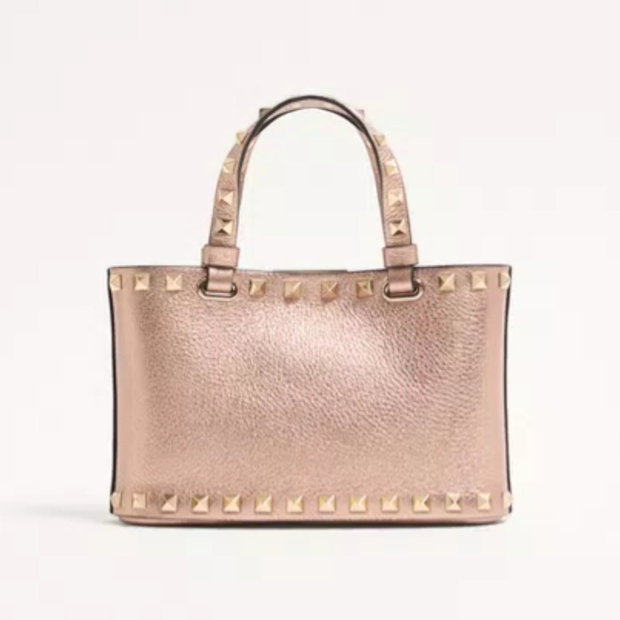Rockstud Mini Shopping Bag Saddle Brown