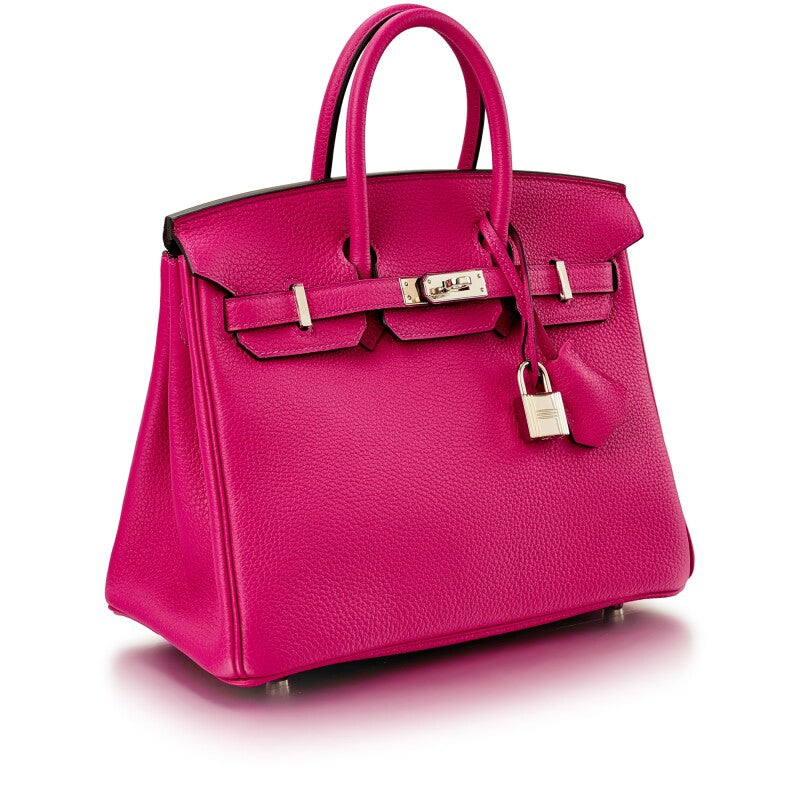 Rose Pourpre Togo Leather Palladium Hardware