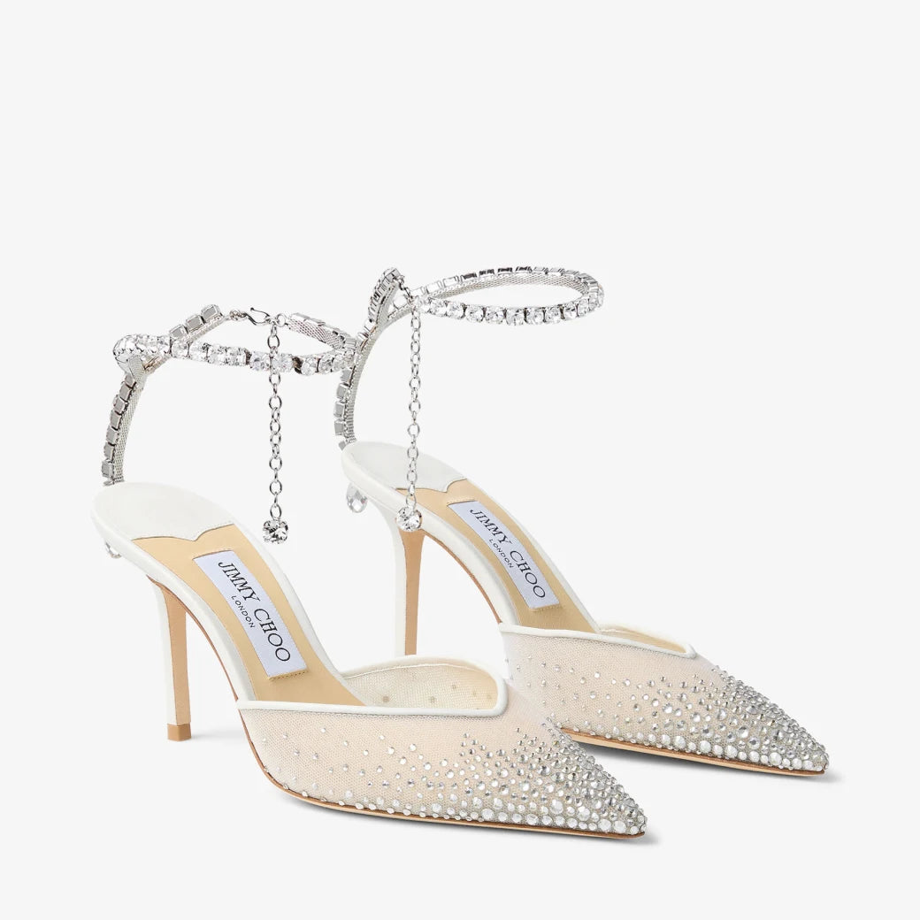 Saeda 85 White Crystal Mesh