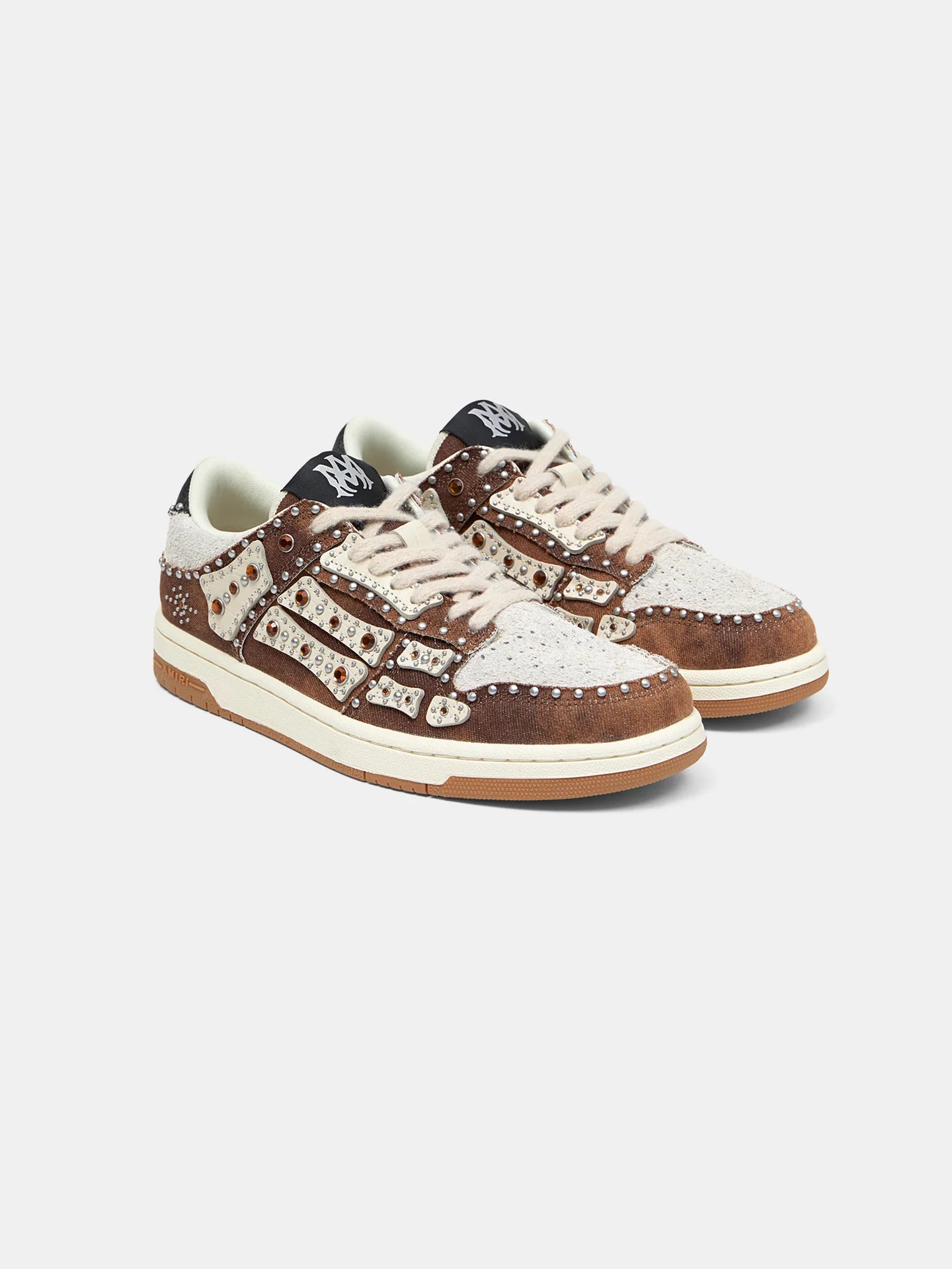 Skel Top Low Stud Dark Brown