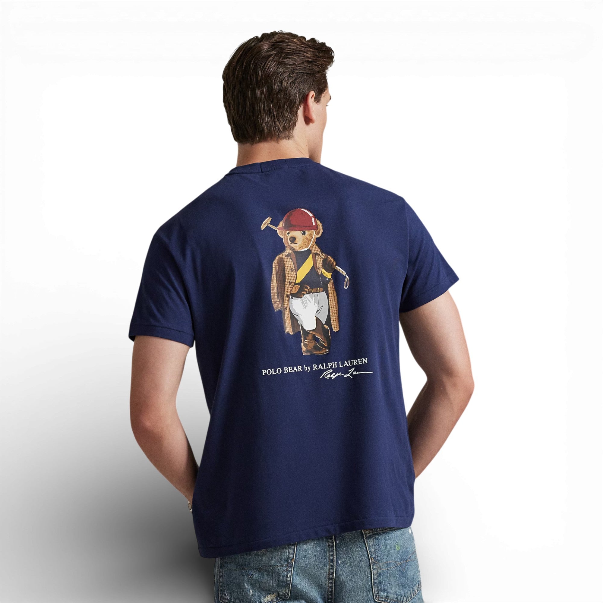 Slim Fit T-Shirt Newport Navy Society Bear