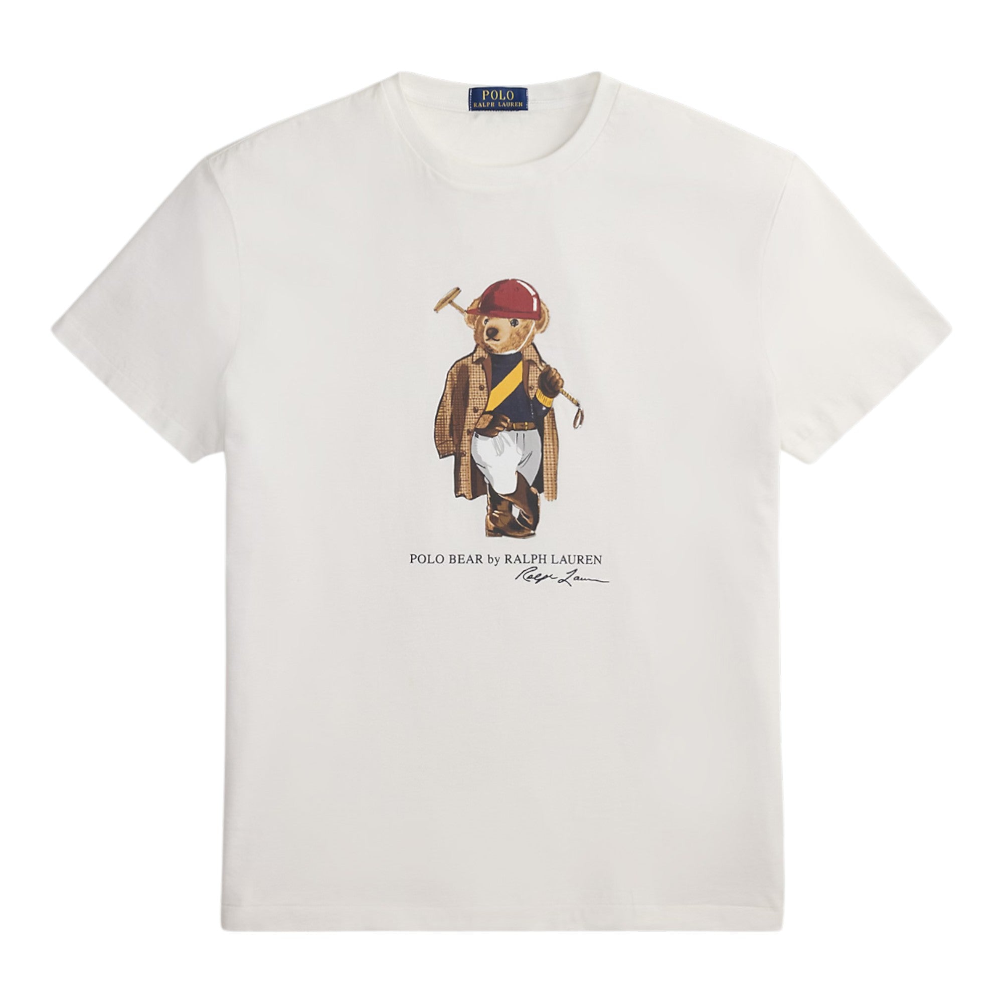 Slim Fit Polo Bear T-Shirt White Society Bear