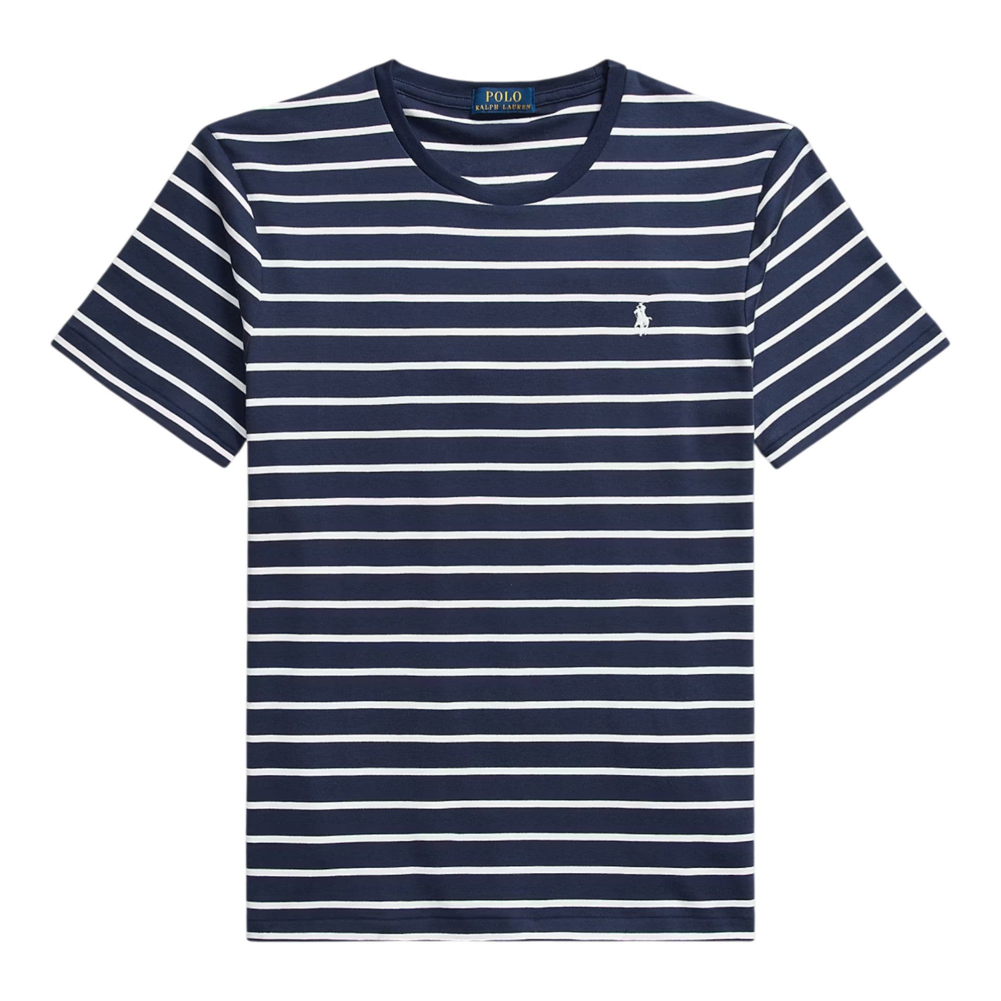Slim Fit Soft Cotton T-Shirt Refined Navy White