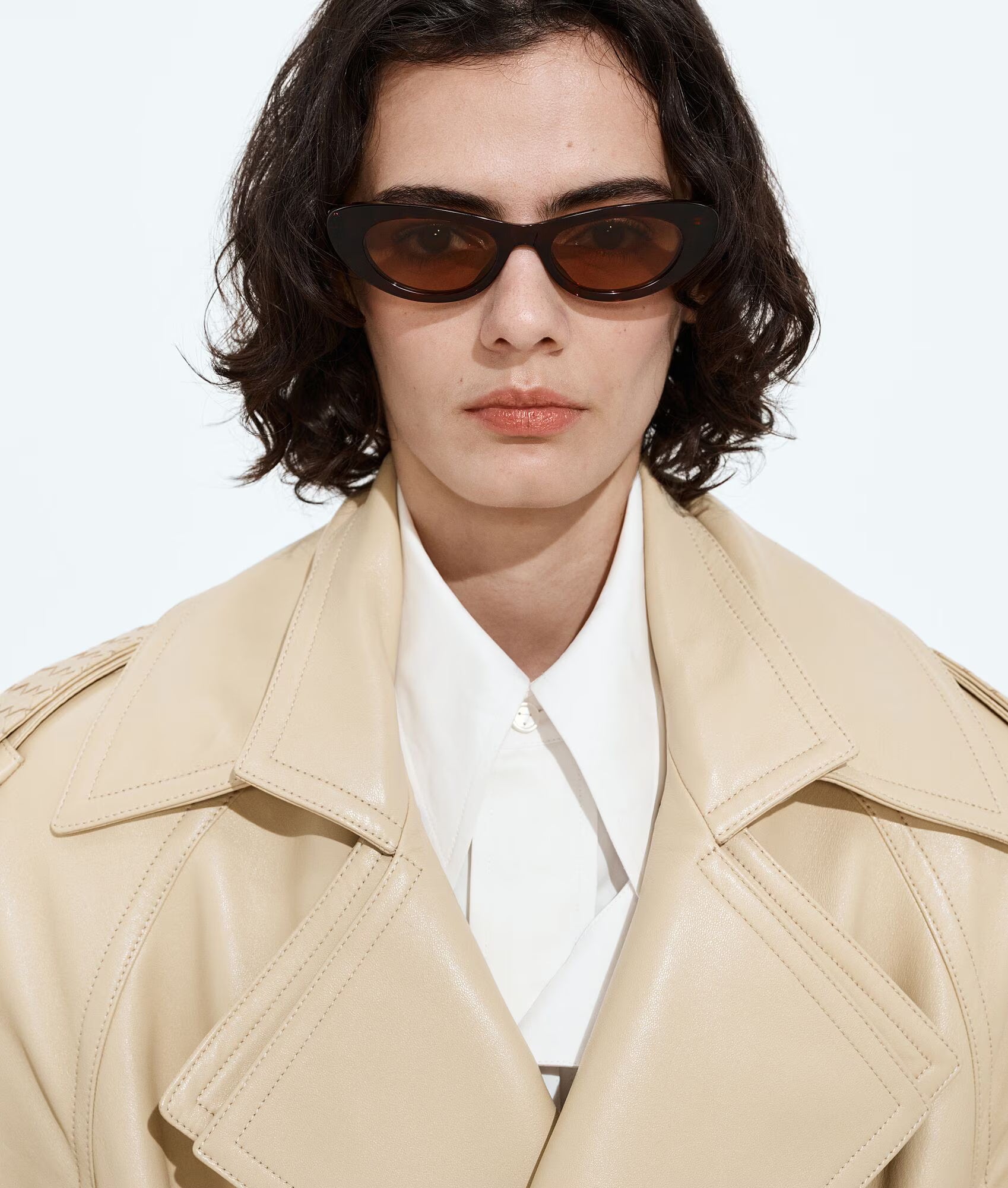 Snap Oval Sunglasses Havana Yellow