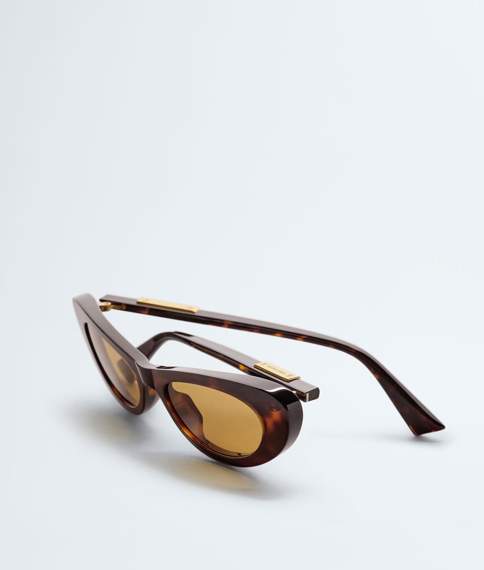 Snap Oval Sunglasses Havana Yellow