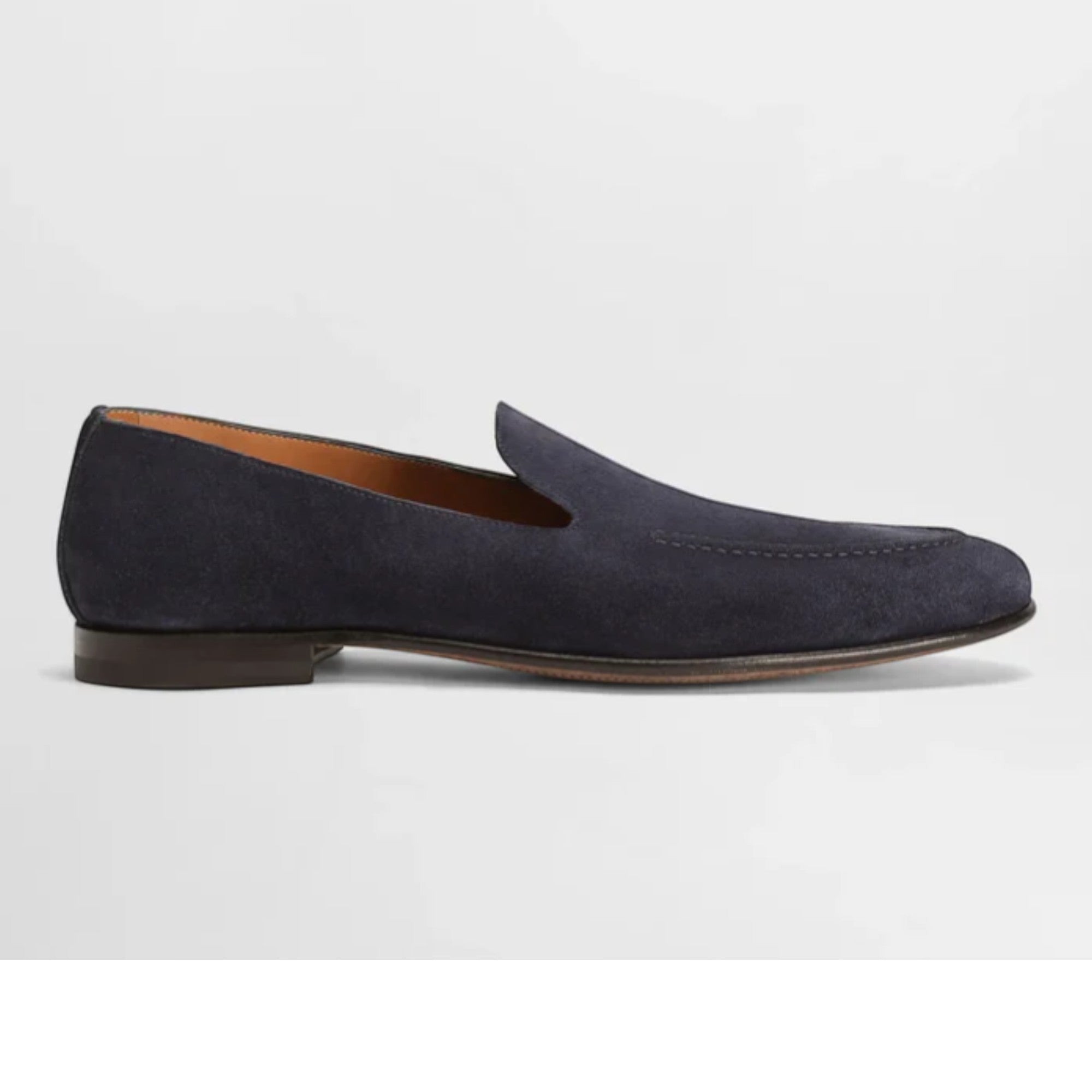 Split Calfskin Loafers in Blue