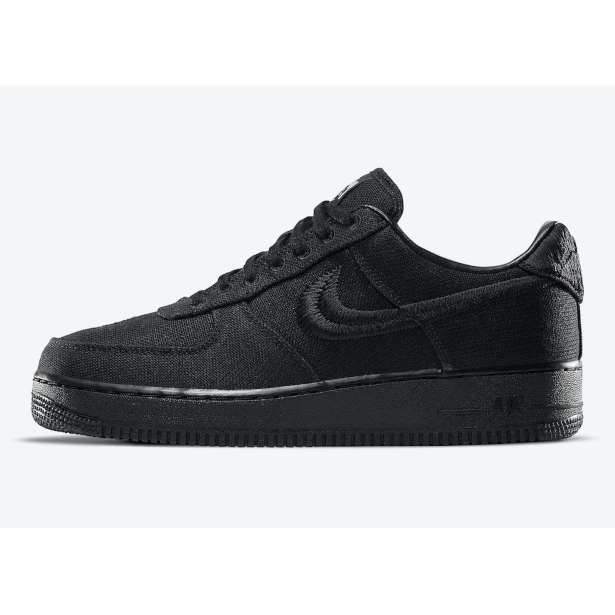 Air Force 1 Low Stüssy Triple Black Collaboration