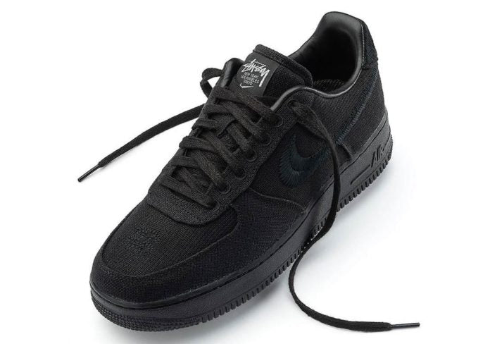Air Force 1 Low Stüssy Triple Black Collaboration