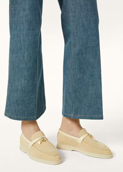 Loro Piana Summer Charms Walk Loafer Butter