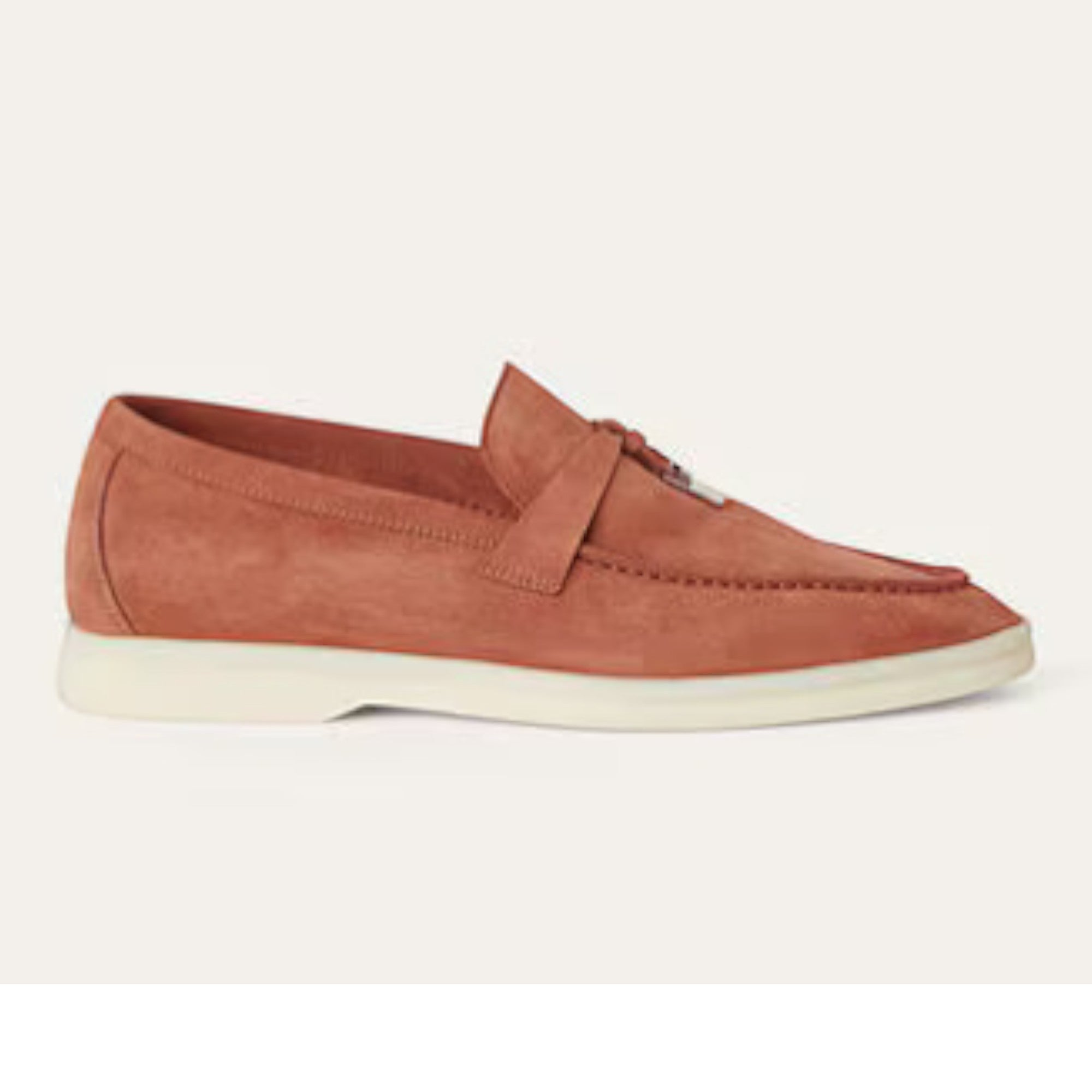 Loro Piana Summer Charms Walk Loafer Dusty Orange