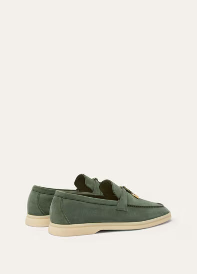 Loro Piana Summer Charms Walk Loafer Green Lagoon