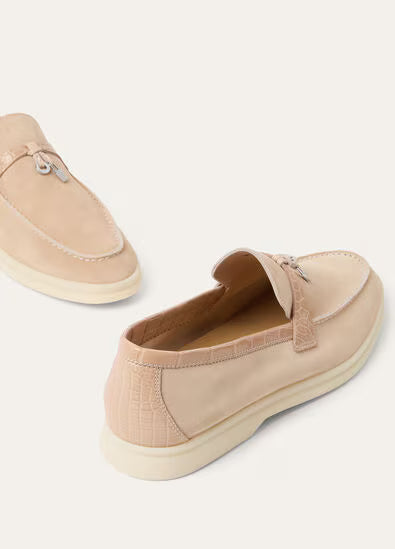 Loro Piana Summer Charms Walk Loafer Himalaya Rose