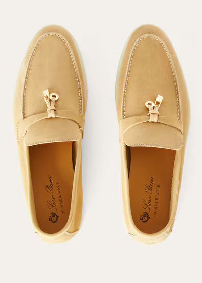Loro Piana Summer Charms Walk Loafer Hinoki Wood