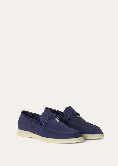 Loro Piana Summer Charms Walk Loafer Midnight Blue