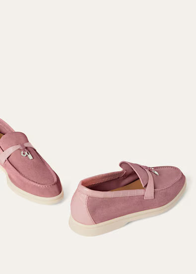 Loro Piana Summer Charms Walk Loafer Noisette Rose