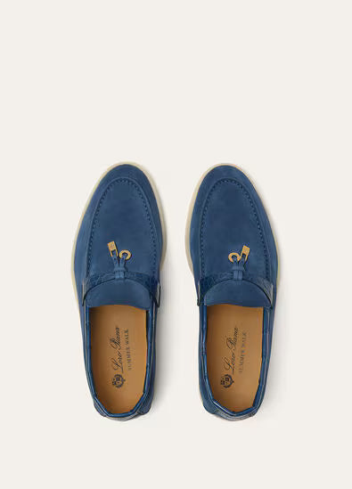 Loro Piana Summer Charms Walk Loafer Ocean Heart